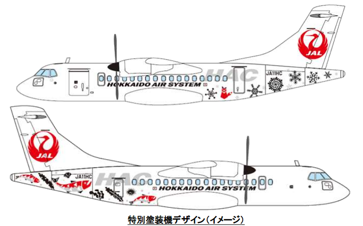 北海道エアシステム、ATR42-600型機の特別塗装機を2020年春より就航 