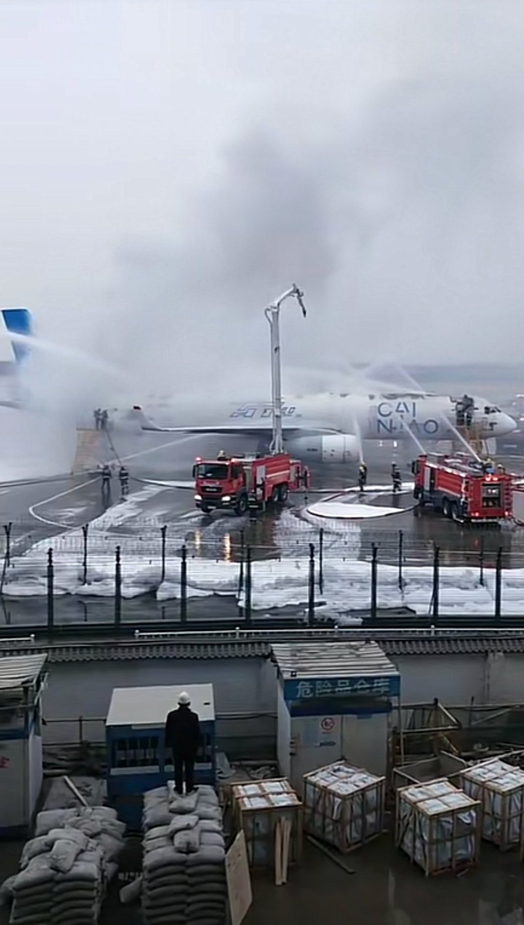 成田にも飛来したアビアスター機、杭州空港にて火災事故で全損